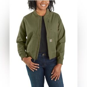Carhartt Women’s Crawford Bomber Jacket Green Size Small (4/6) EUC